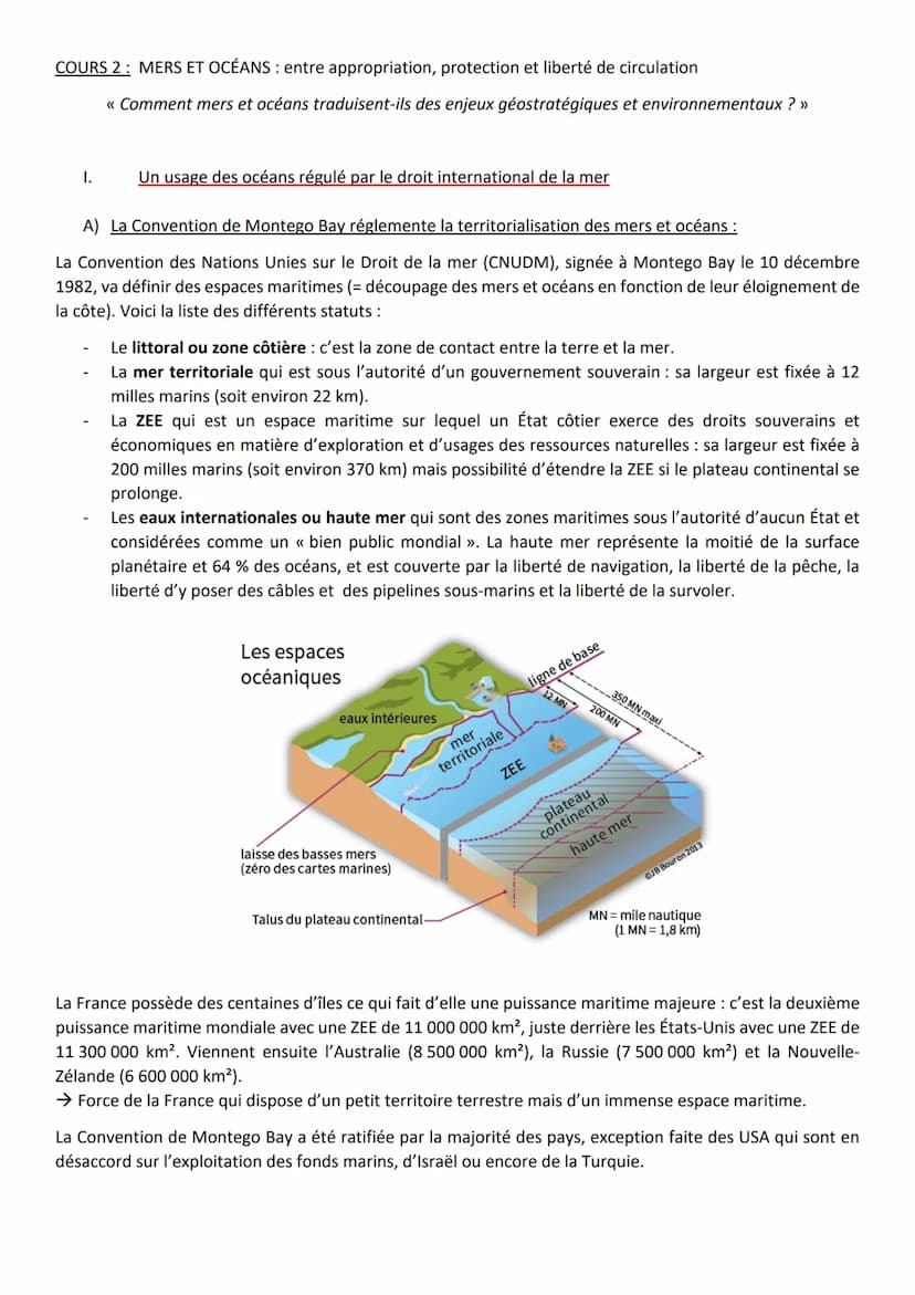 III.
Mers et océans reflètent un monde polarisé et inégal
A) Des flux maritimes qui révèlent une mondialisation inégale :
Les routes maritim