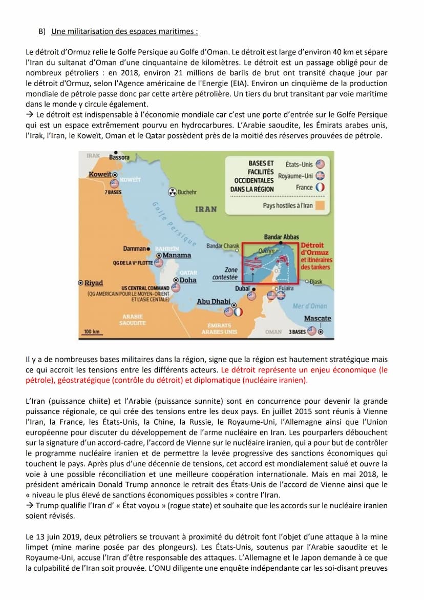 III.
Mers et océans reflètent un monde polarisé et inégal
A) Des flux maritimes qui révèlent une mondialisation inégale :
Les routes maritim