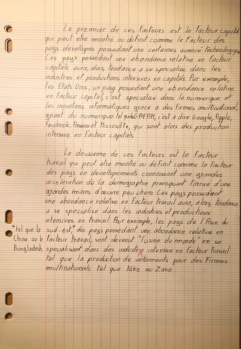 115/12 ↳ Question de EC1.
Soyer Vous montrerez comment les dotation factorielles
peuvent expliquer la specialisation internationales
Präz
on