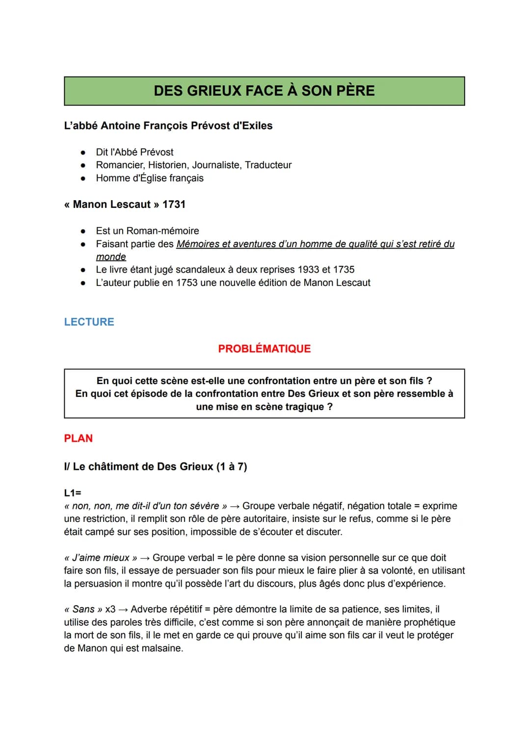 L'abbé Antoine François Prévost d'Exiles
Dit l'Abbé Prévost
● Romancier, Historien, Journaliste, Traducteur
Homme d'Église français
●
DES GR