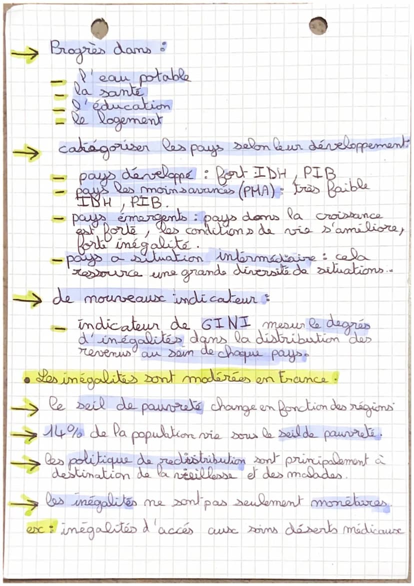 GEOGRAPHIE
Qu
l'est
le développement correspond à
de vie d'une société
1
que
le développement ?
Indicateur de mesure (développement ) 8
PIB 