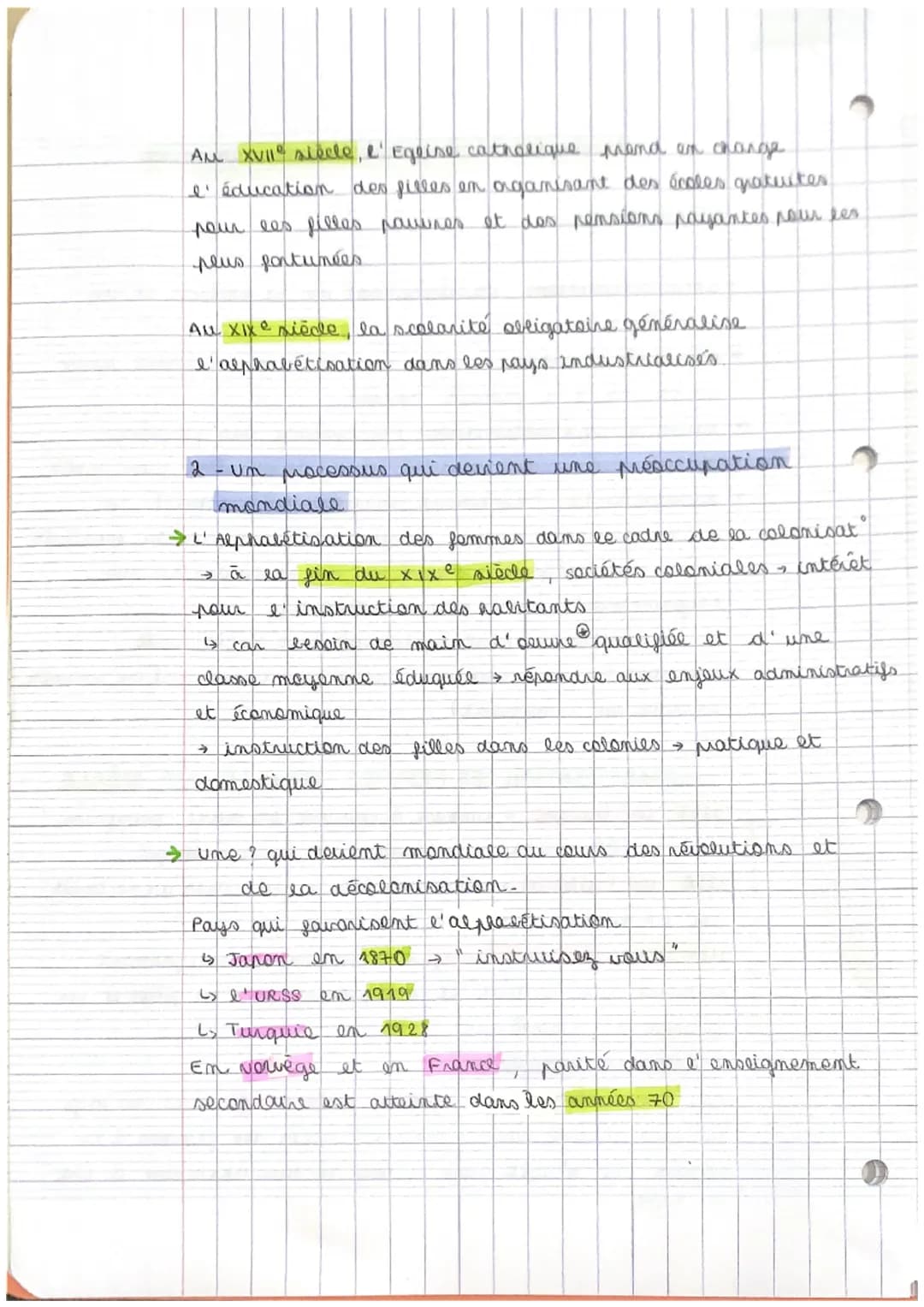 l'enjeu de la
connaissance
HOOSP 6.
Produire et diffuser des commaissances
définitions
> alphabétisation: enseignement de la lecture et de
l
