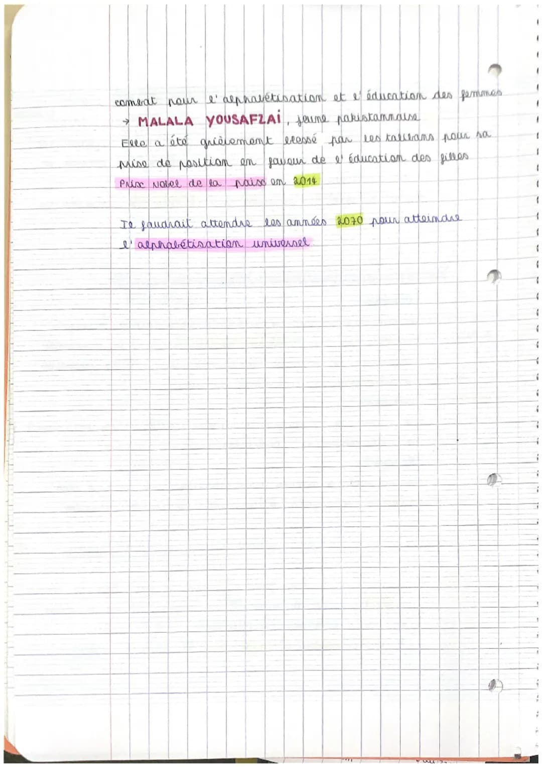 l'enjeu de la
connaissance
HOOSP 6.
Produire et diffuser des commaissances
définitions
> alphabétisation: enseignement de la lecture et de
l