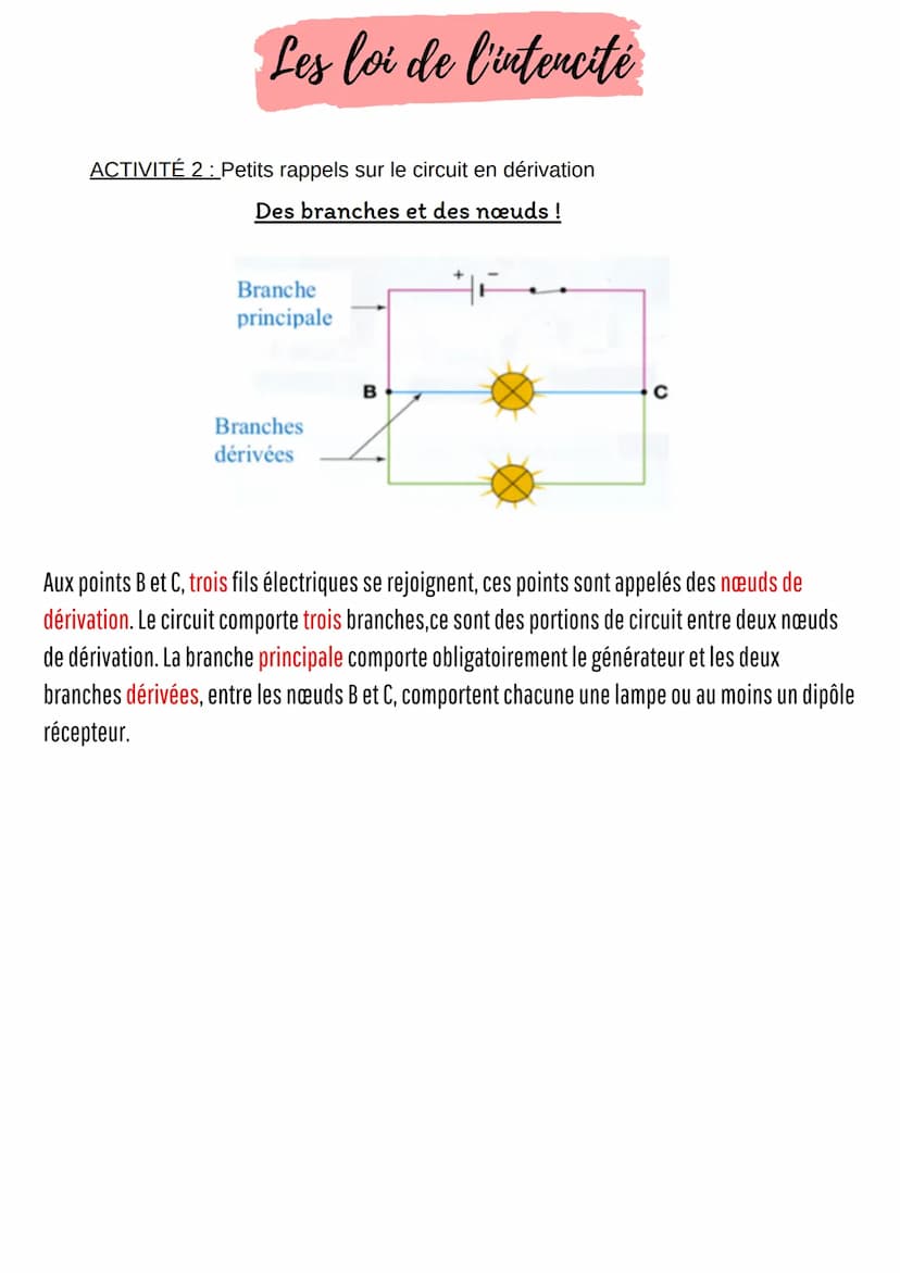 +H
G
COM
1₁
A
A
L₁
A₁
A2
L₂
Les loi de l'intercité
LOI DE L'INTENSITÉ
DU COURANT ÉLECTRIQUE
DANS UN CIRCUIT EN SÉRIE
Complément : Même raiso