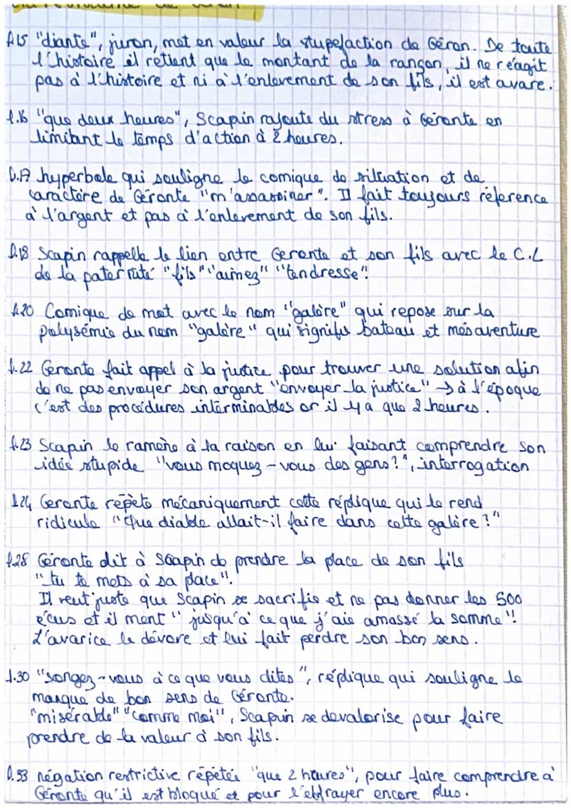 Les Fourberies de Scapin, Molière, 1671.
SCAPIN, Monsieur votre fils...
GÉRONTE. Hé bien ! mon fils...
SCAPIN. Est tombé dans une disgrâce l