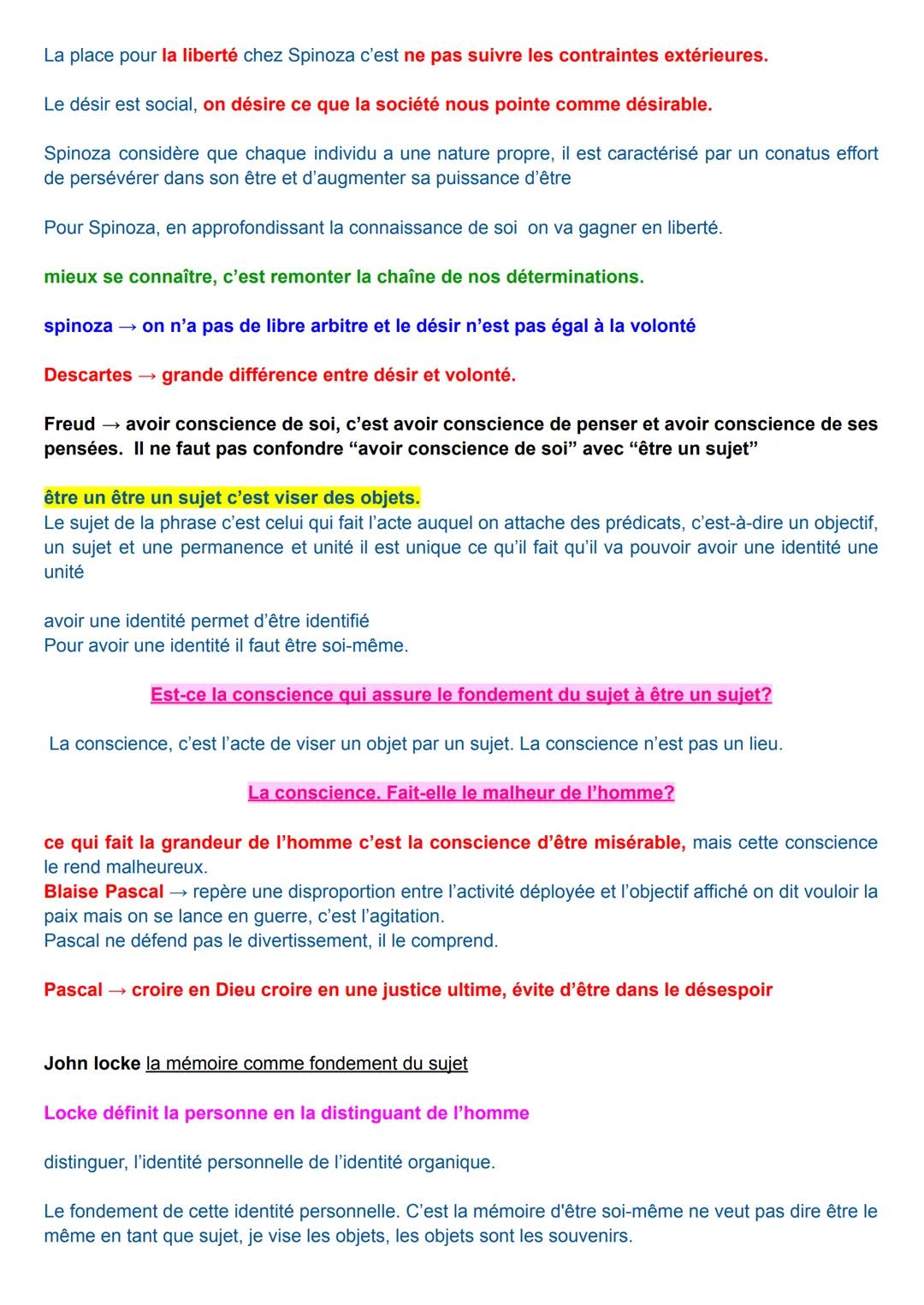 CONSCIENCE, INCONSCIENCE
Ricœur, philosophe français, propose de distinguer deux types d'identité: la première au sens de
l'idem ou "mêmeté"