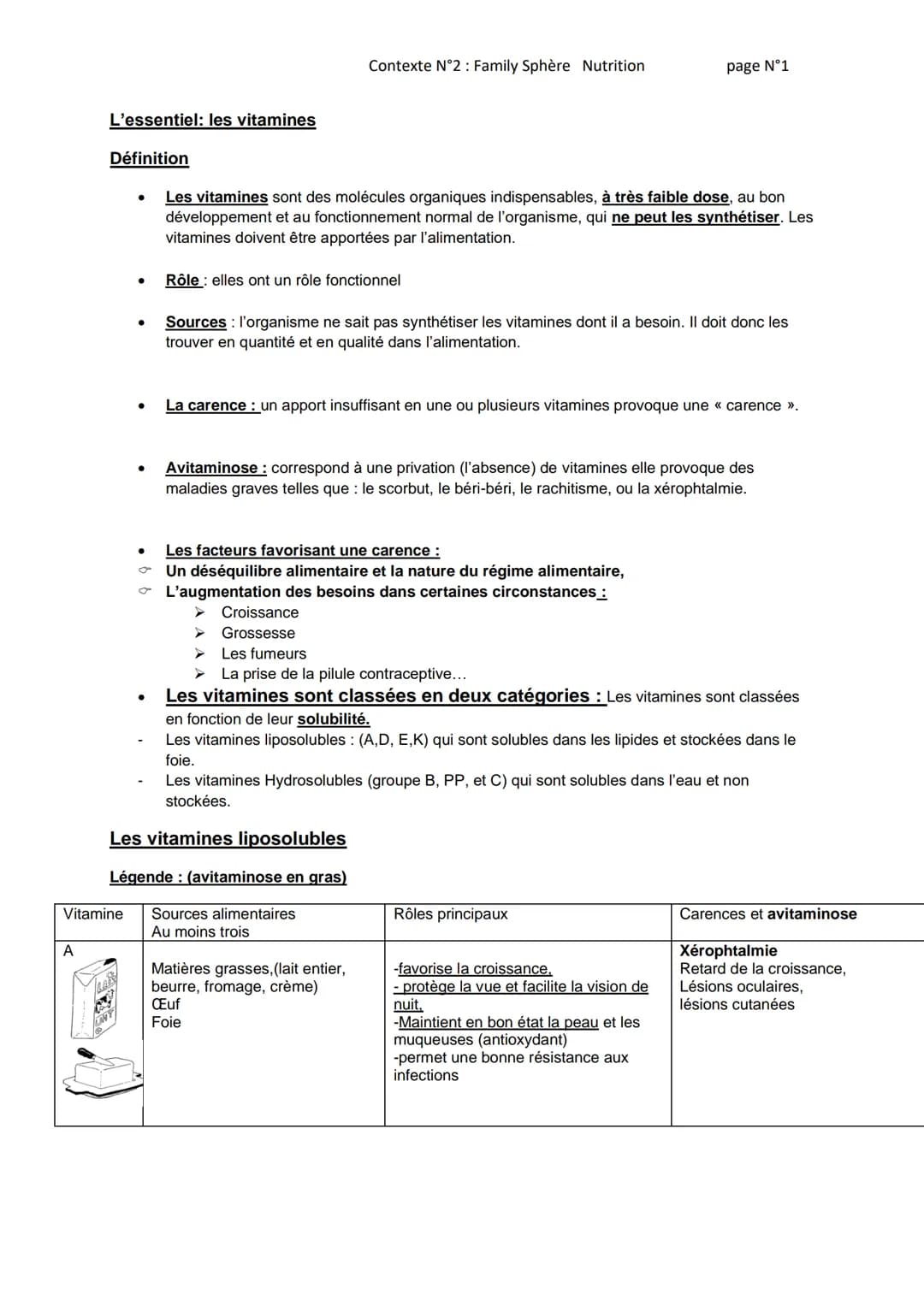 
<h2 id="dfinition">Définition</h2>
<p>Les vitamines sont des molécules organiques indispensables, à très faible dose, au bon développement 