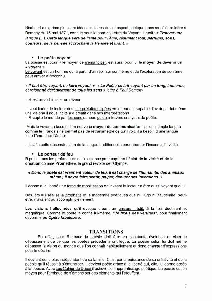 LES CAHIERS DE DOUAI-
Rimbaud
Phrase d'accroche
Présentation oeuvre
Contexte historique
INTRODUCTION
"L'homme en Rimbaud est libre" déclare 
