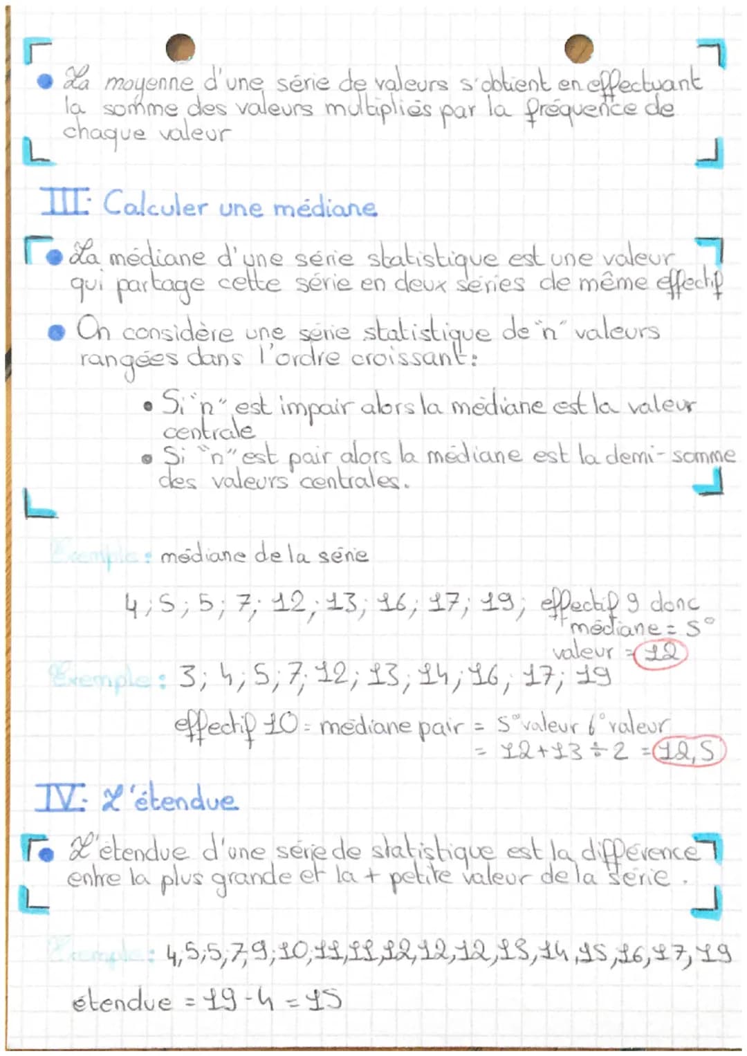 Statistiques
I. Fréquences
La fréquence d'une valeur est le quotient de l'effectif 7
de cette valeur par l'effectif total
Une préquence peut
