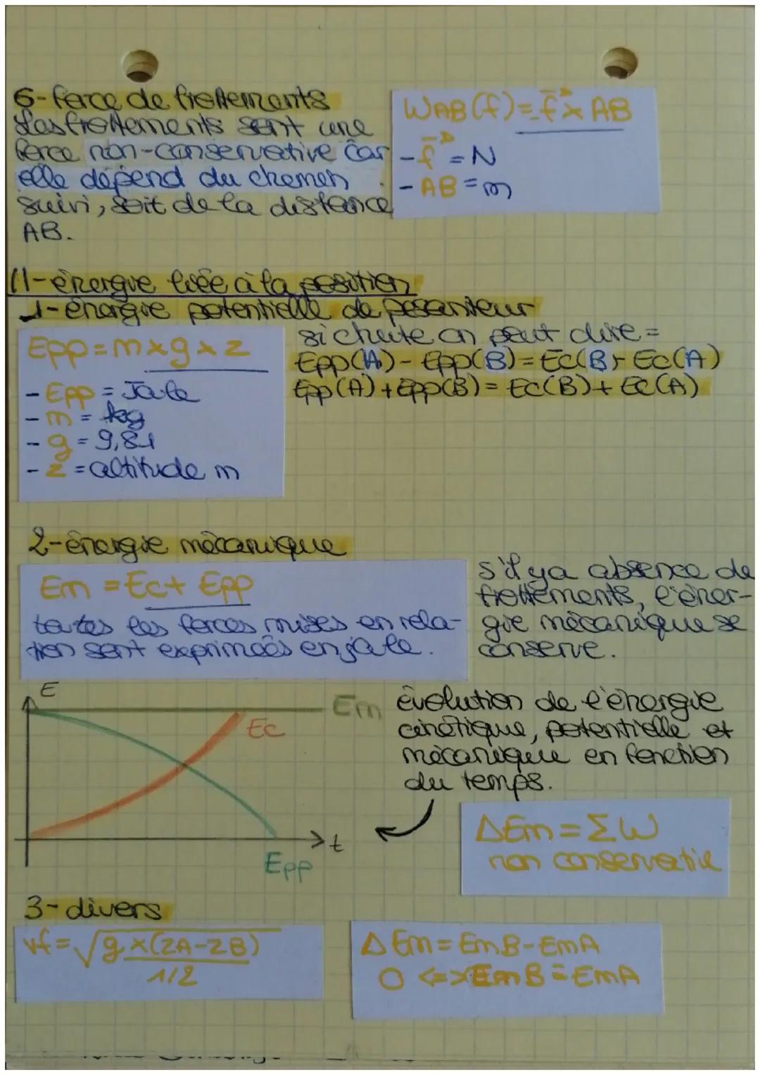 # PHYSIQUE-CHIMIE
P3C2=énergies, travail forces.
et mécanique

1-differentes femmes d'exergie
1-énergie aheriquue
•Gc= xmxv²
•ΔΕΣ = Ef- Eci 