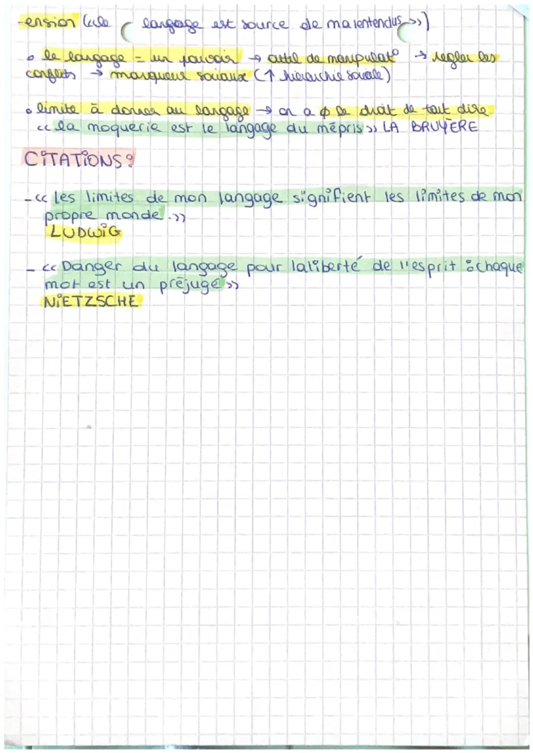 LE
LANGAGE
le langage = c'est la capacité à exprimer une pensée ou à
communiquer au moyen d'un système de signes qui représentent
ou symboli