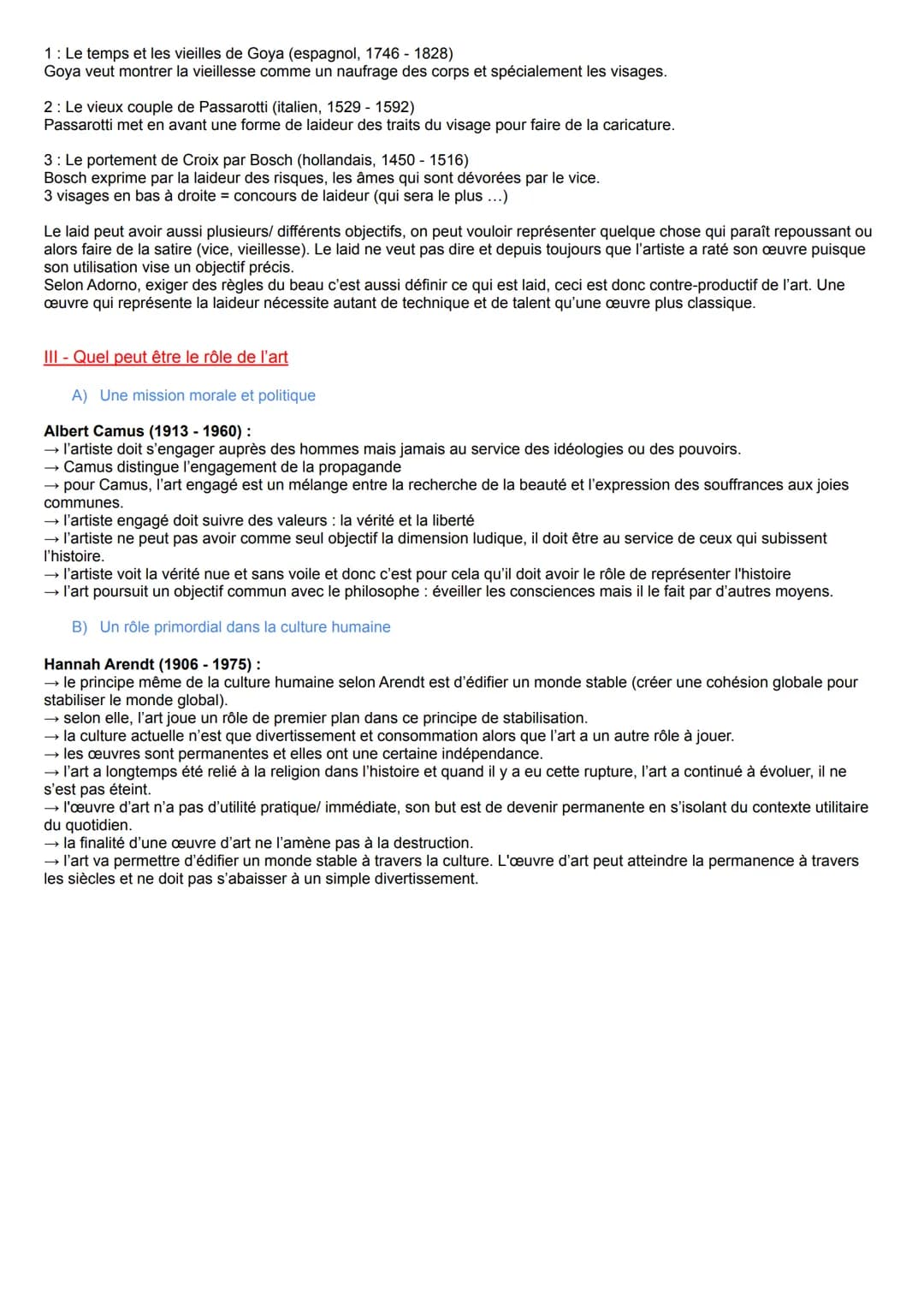 Introduction :
Définition:
CHAPITRE 3 - L'ART
Art (vient du grec tekhnê): désigne aussi bien la technique, le savoir-faire, la création arti