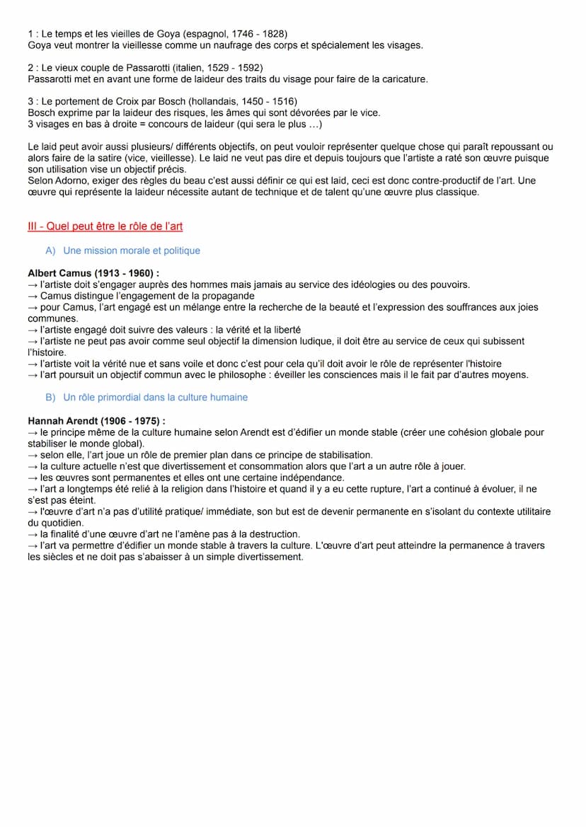 Introduction :
Définition:
CHAPITRE 3 - L'ART
Art (vient du grec tekhnê): désigne aussi bien la technique, le savoir-faire, la création arti