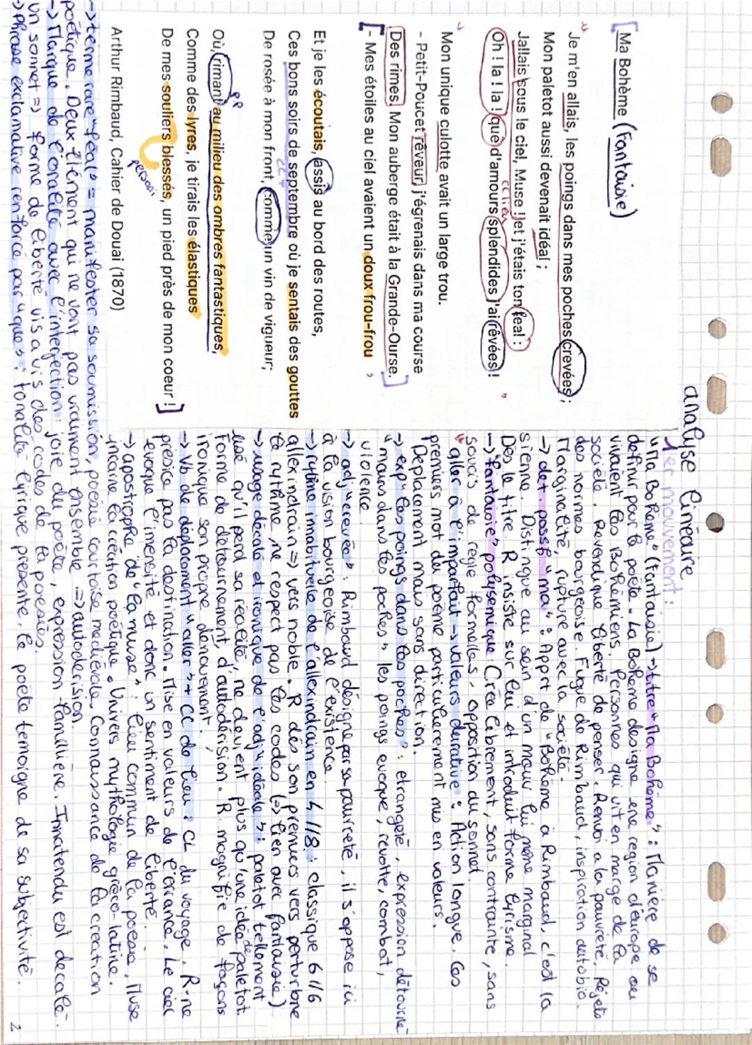 # Ma Boheme" Arthur Rimbaud, Cahiers de Doucu

introduction

L'homme du semelles de vent», c'est ainsi que
Verlaine surnommait Rimbaud. Cett