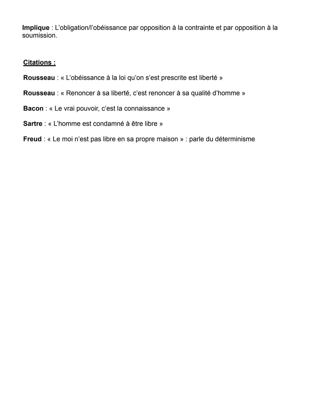 La liberté
Définitions :
Liberté : Faculté de choisir qui repose sur l'intelligence et la volonté.
La liberté :
Est un dynamisme (on peut tj