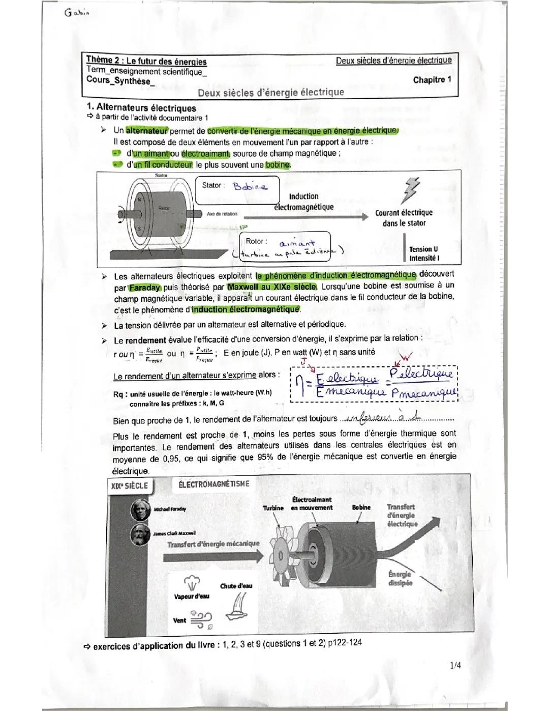 Alternateurs Électriques Terminal Es