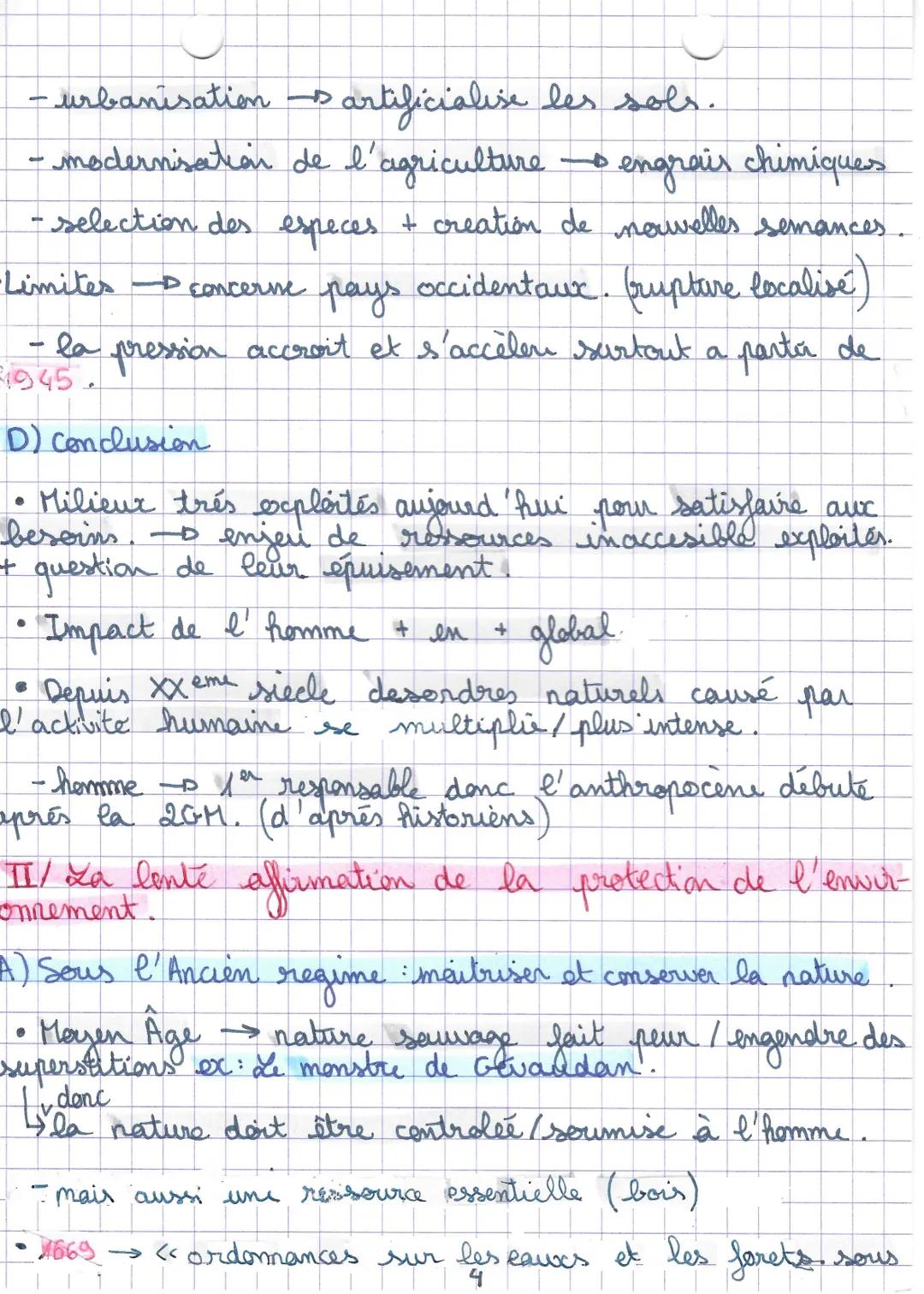 Activité humaines laissent empreinte dans couches
géologiques.
• Années 50-action de l'homme cause du changement.
to érosion
érosion de la b