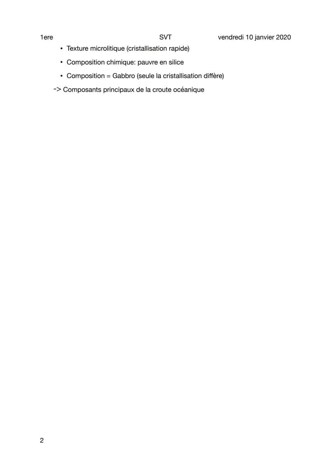 1ere
SVT
Les croutes continentale et océanique
Sujet
Les croutes océaniques et continentale
Croute continentale
Grandes diversité de roches 