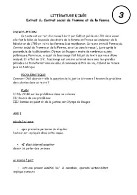 Know Contrat Social de l'Homme et de la Femme, DDFC, Olympe de Gouges - Analyse linéaire thumbnail