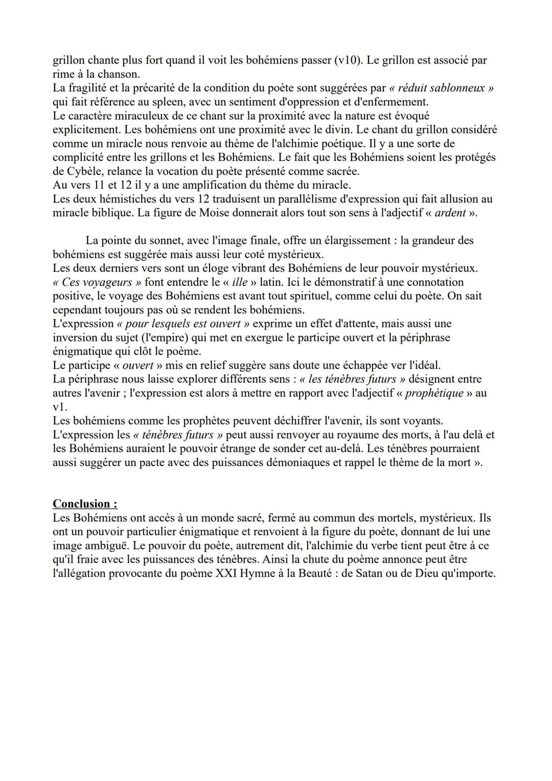 Analyse linéaire Bohémiens en Voyage : n°2
Introduction :
<< Bohémiens en Voyage », poème de Baudelaire dans la section Spleen et Idéal prés