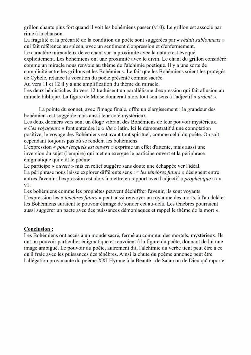 Analyse linéaire Bohémiens en Voyage : n°2
Introduction :
<< Bohémiens en Voyage », poème de Baudelaire dans la section Spleen et Idéal prés