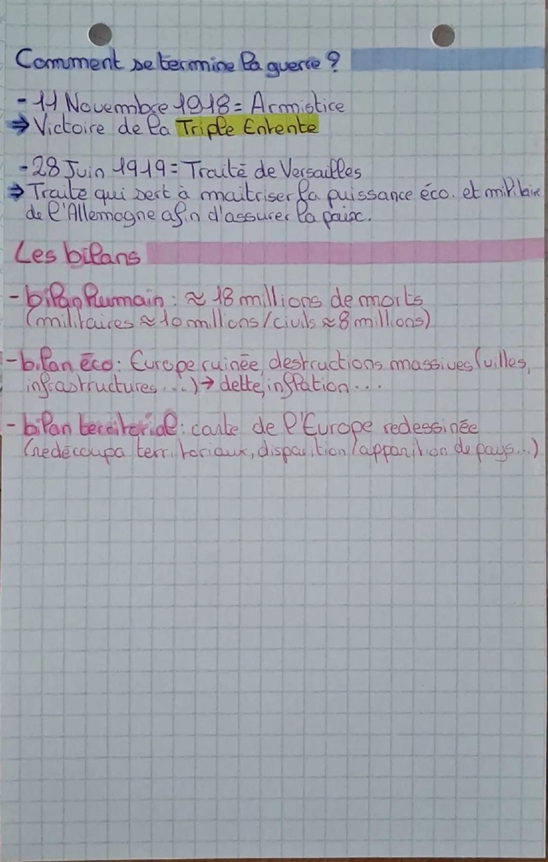--- OCR Start ---
La première GM
14-18
Re dates importantes:
- août 1914= début de la guerre.
•1915= génocide des Arméniens
-1916= bataille 