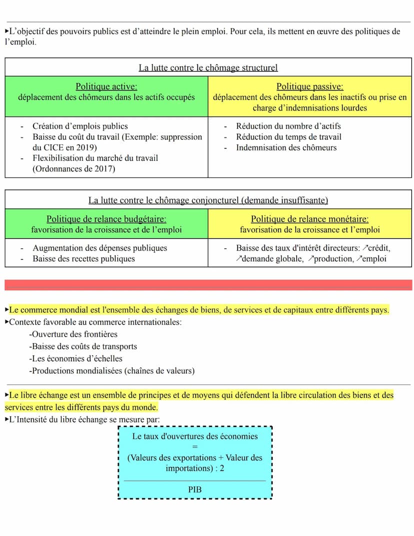 Economie
Résumé de 1ère:
►L'économie identifie des groupes d'individus ou d'organisations ayant des comportements et objectifs similaires:
i