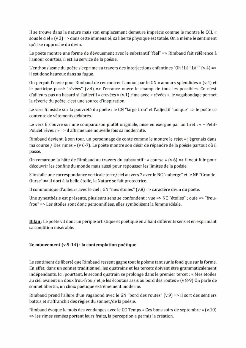 Arthur Rimbaud, "Ma bohème"
Introduction :
"Le poète se fait voyant par un long, immense et raisonné dérèglement de tous les sens". Arthur
R