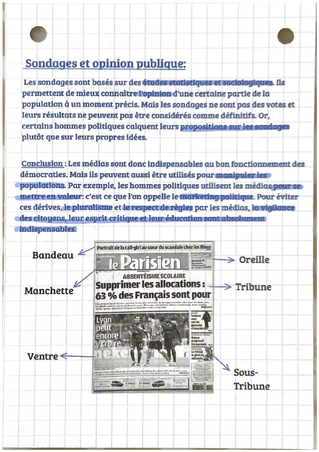 EMC
L'opinion publique et les médias
Média:
Le monde des médias s'est fortement diversifié aux XXe siècle et XXIe siècle.
De nouveaux médias