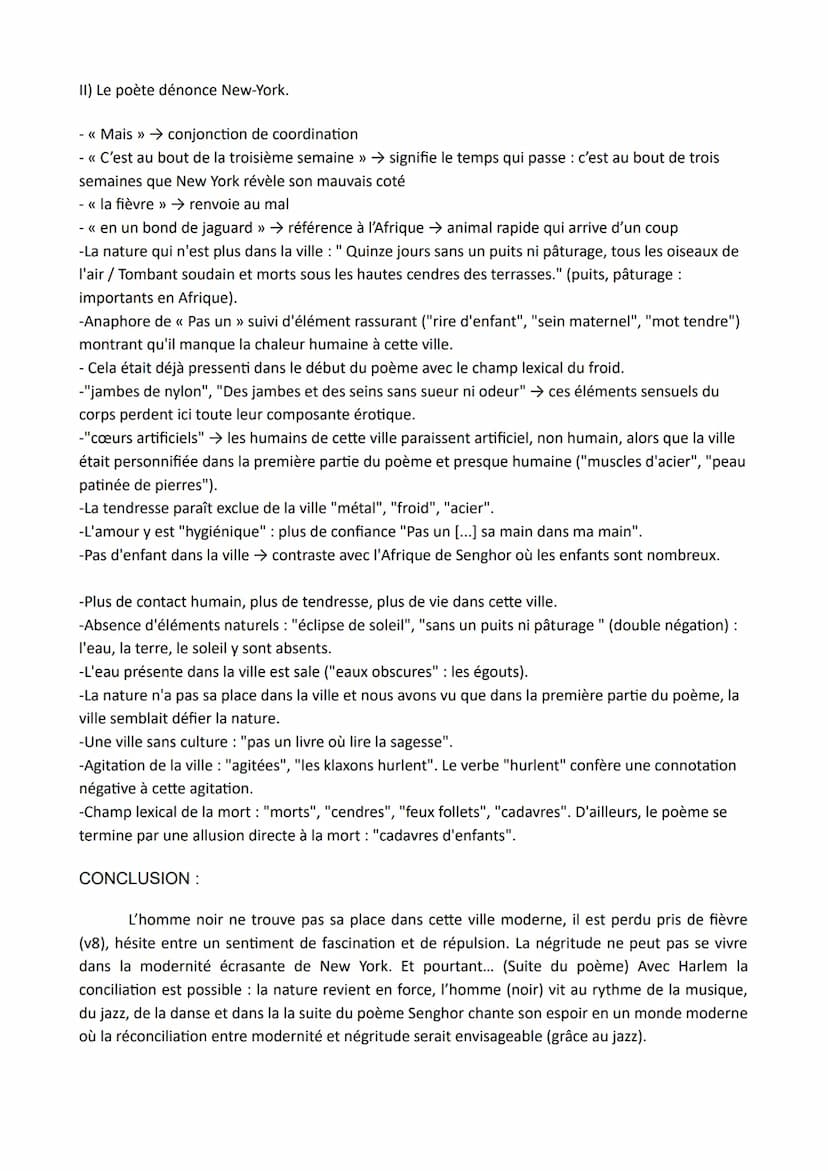 Poésie Éthiopiques
A New York
INTRODUCTION :
Léopold Sédar Senghor était un poète, écrivain et homme politique sénégalais naturalisé
françai