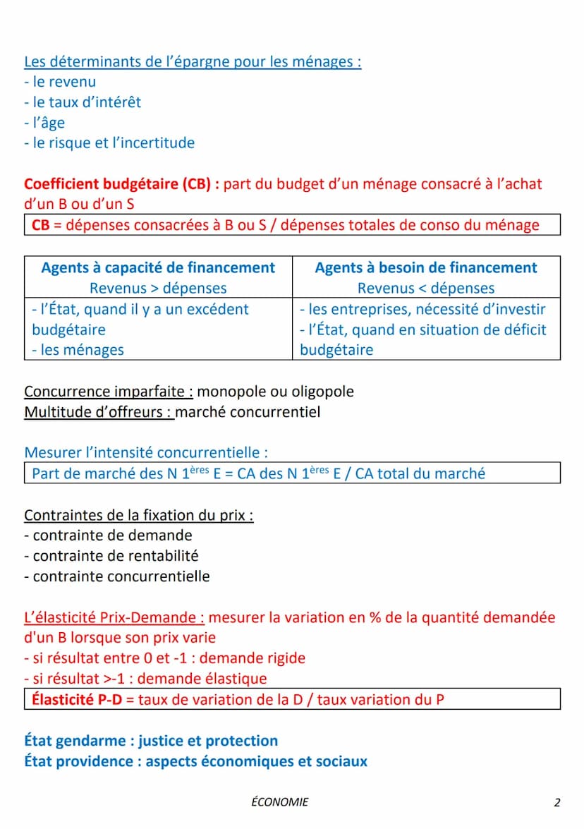 RÉVISION ÉCONOMIE
Types de B et S:
- marchands ou non marchands
- libres (gratuitement et pas de production : l'air) ou économiques (faut
pr