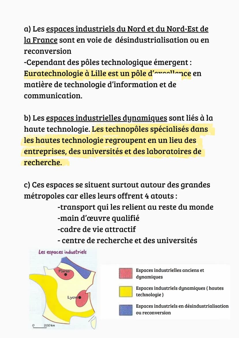 Histoire
Les espaces productifs et leurs évolutions
Un espace productif est un espace aménagé et mis en
valeur pour une activité
Il y en a 3