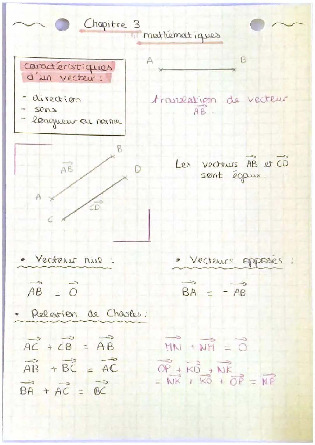 Découvre les Vecteurs: Cours Complet et Exercices Corrigés - PDF