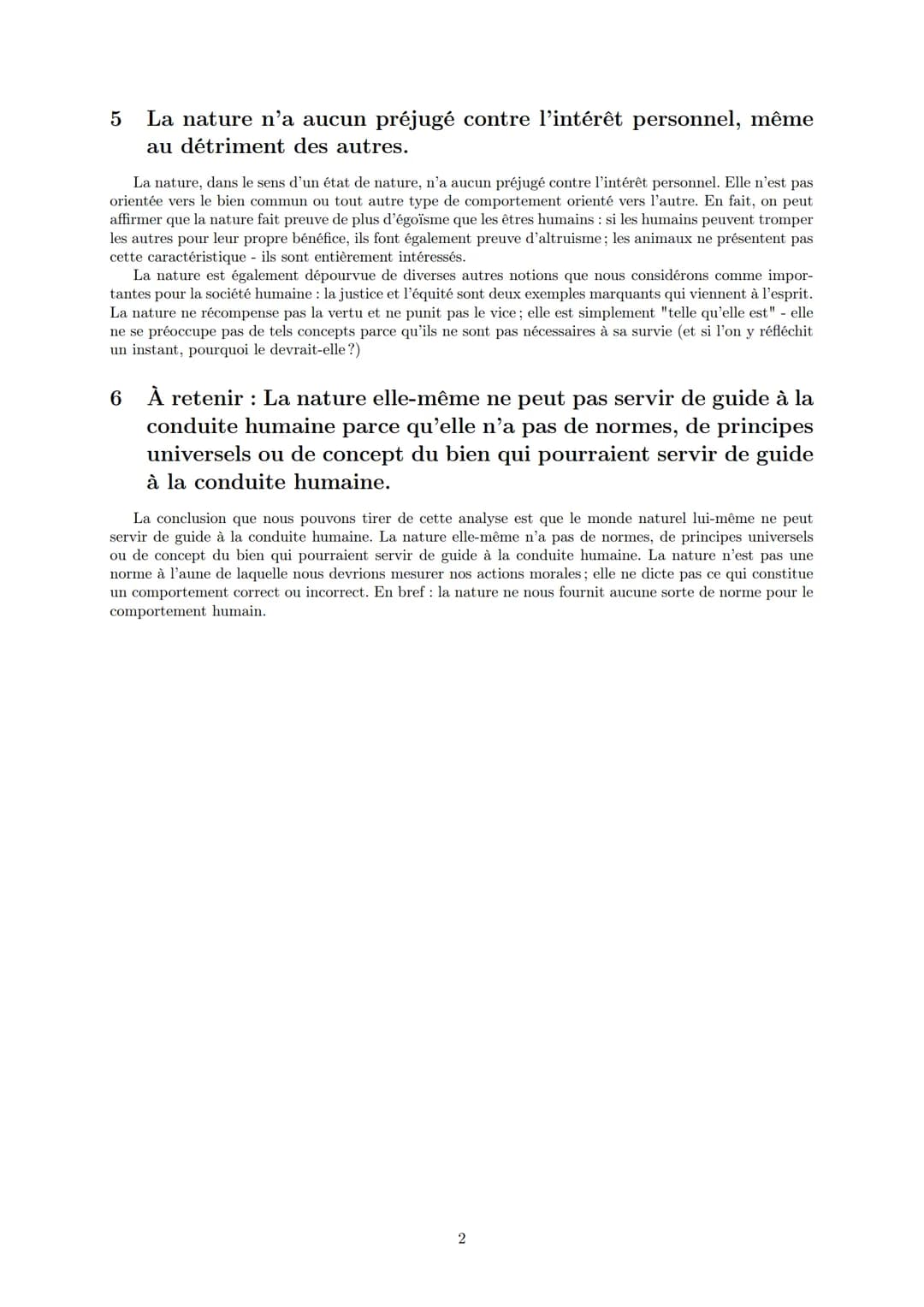 LYCEE GENERAL ET TECHNOLOGIQUE LA BRUYERE
La nature peut-elle être la norme des conduits
humaines ?
AFFICHARD-PIERRI Gaëtan: gaetan.affichar