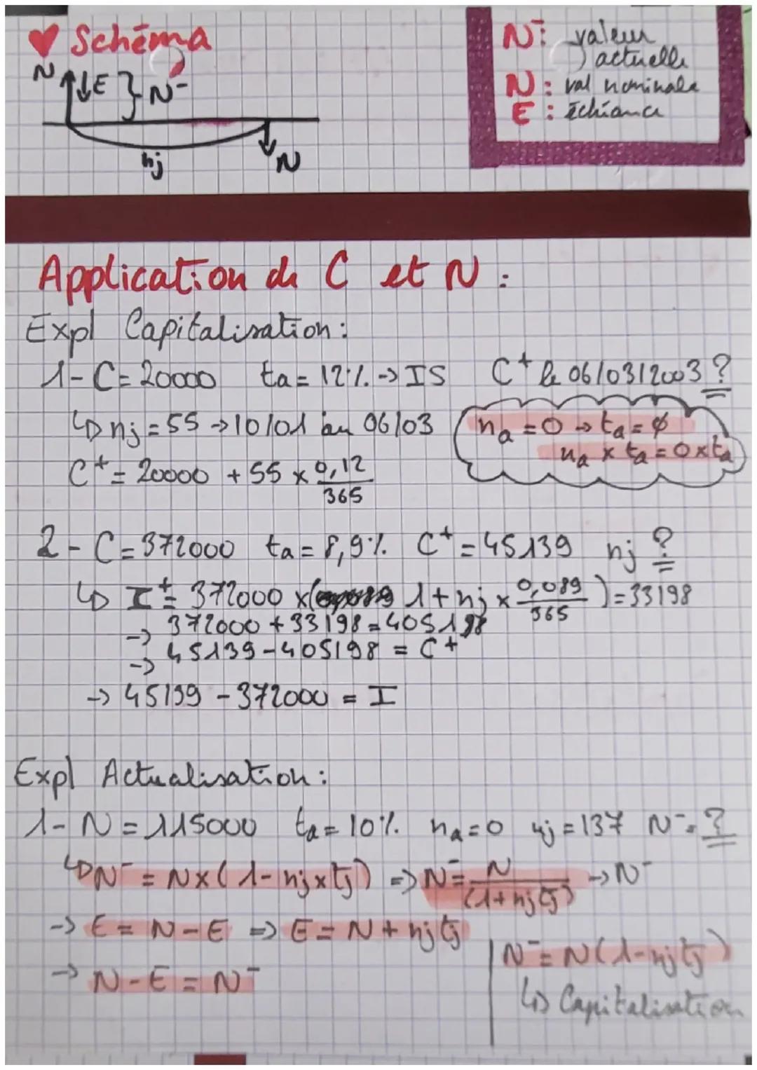 a
L
Mathématiques
financiee
Capitalisation My = I x 365
ex ta
I=C²-C
✓ Formules
I: Intérêt
C: Capital
ne: nbr année
: nbr journ
to: taux
Val