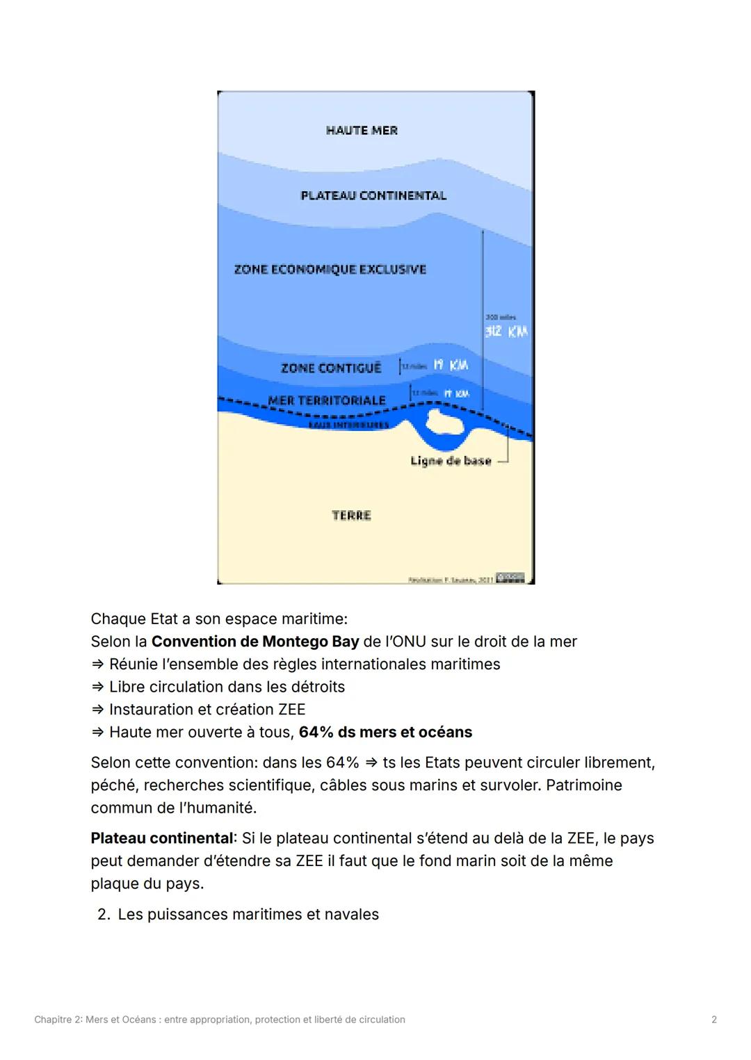 # Chapitre 2: Mers et Océans :
entre appropriation, protection
et liberté de circulation

Problématique: En quoi les mers et Océans par leur