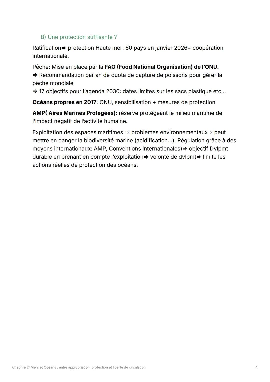 # Chapitre 2: Mers et Océans :
entre appropriation, protection
et liberté de circulation

Problématique: En quoi les mers et Océans par leur