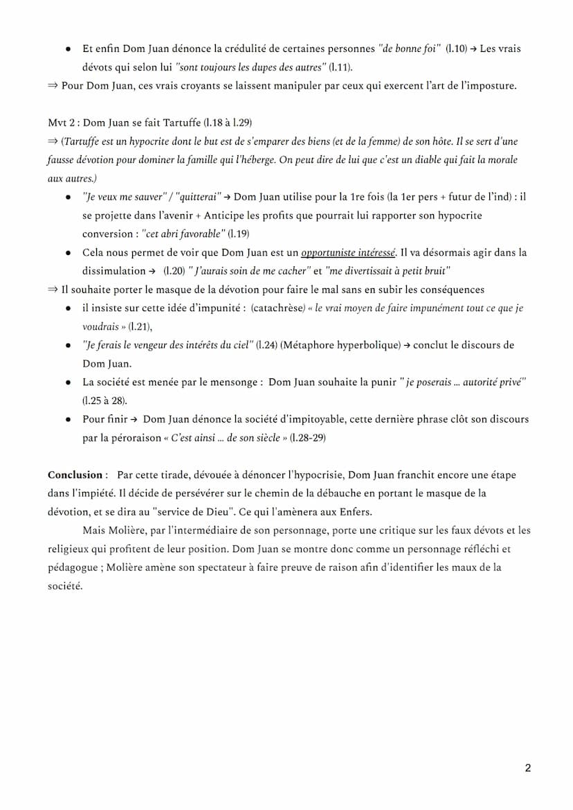 N°4 : Théâtre, Parcours associé 'théâtre et stratagèmes'
→ fausse éloge de l'hypocrisie religieuse, il argumente et dénonce cette hypocrisie
