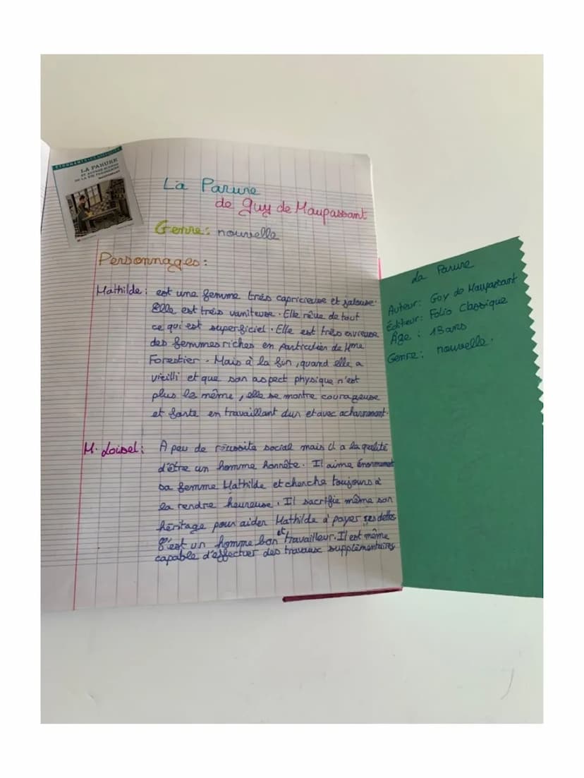 La parure
LA PAMURE
La Parure
de guy de.
Genres nouvelle
Personnages:
Mathilde est une femme
Elle est treis van
ce qui est super s
des femme
