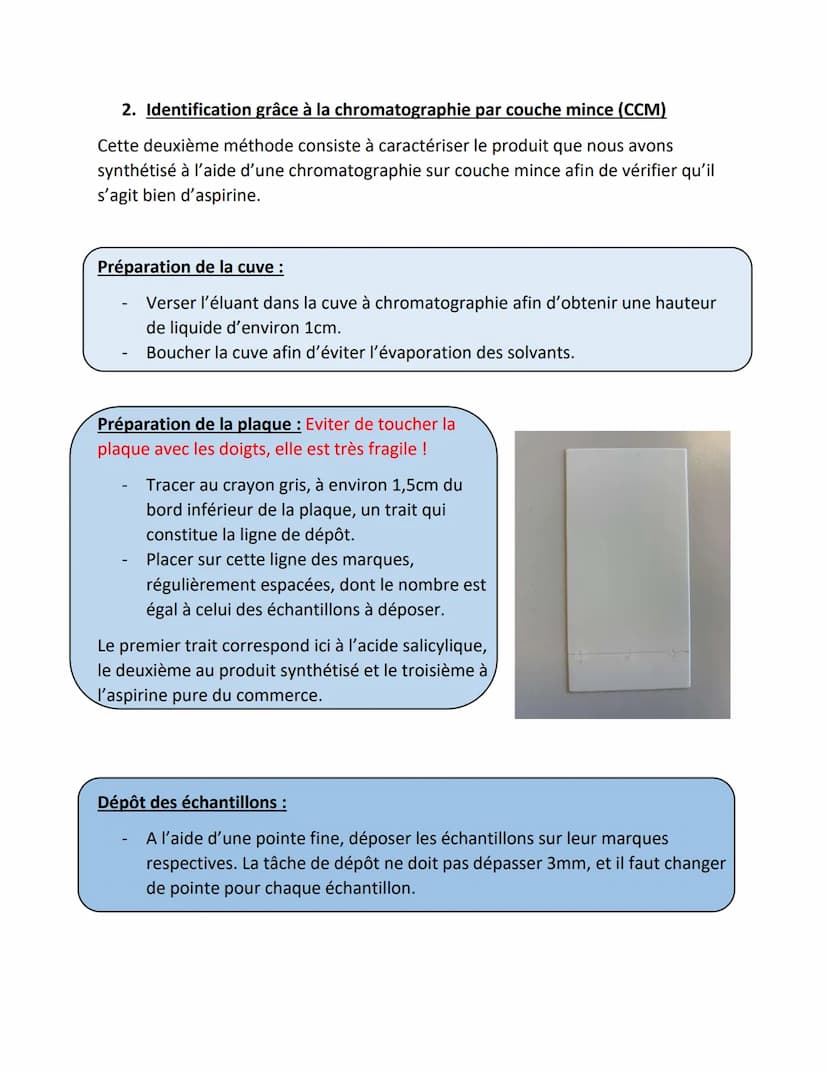 Fiches méthodes-Identification du produit synthétisé :
1. Mesure de la température de fusion grâce au banc Köfler
Cette première méthode con