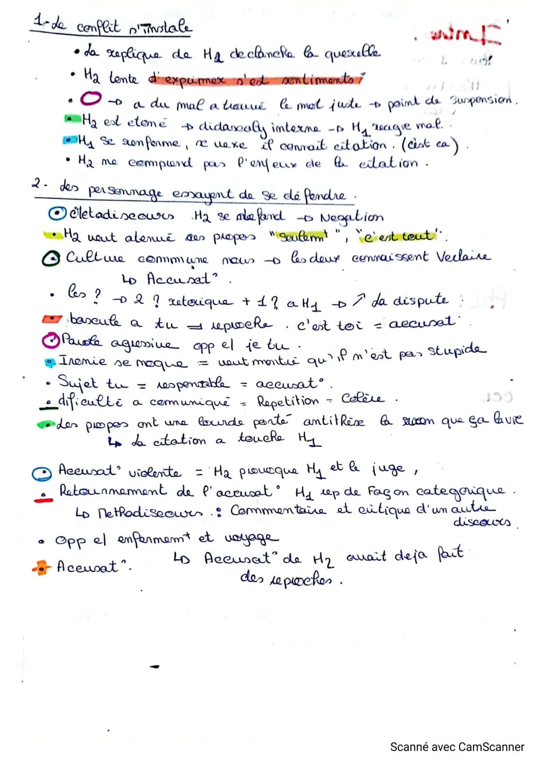3.
5
10
15
20
Lycée du golfe de St Tropez
10. Sarraute, Pour un oui ou pour un non :
H. 2: Si je ne devais plus voir ça ce serait comme si j