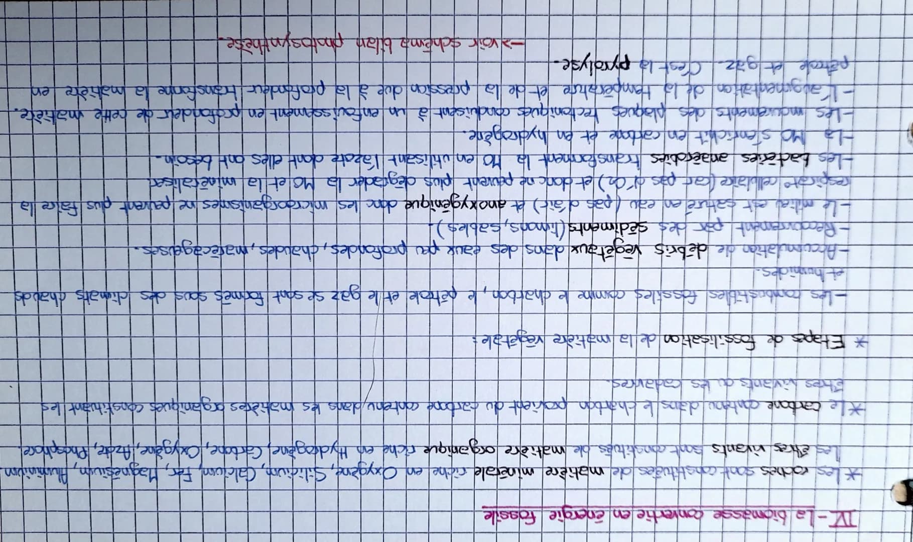 Chapitre
Une conversion biologique de l'énergie
Salaire: la photosynthèse
ES bio
Introduction: -3 gales voies métaboliques des cellules qui 