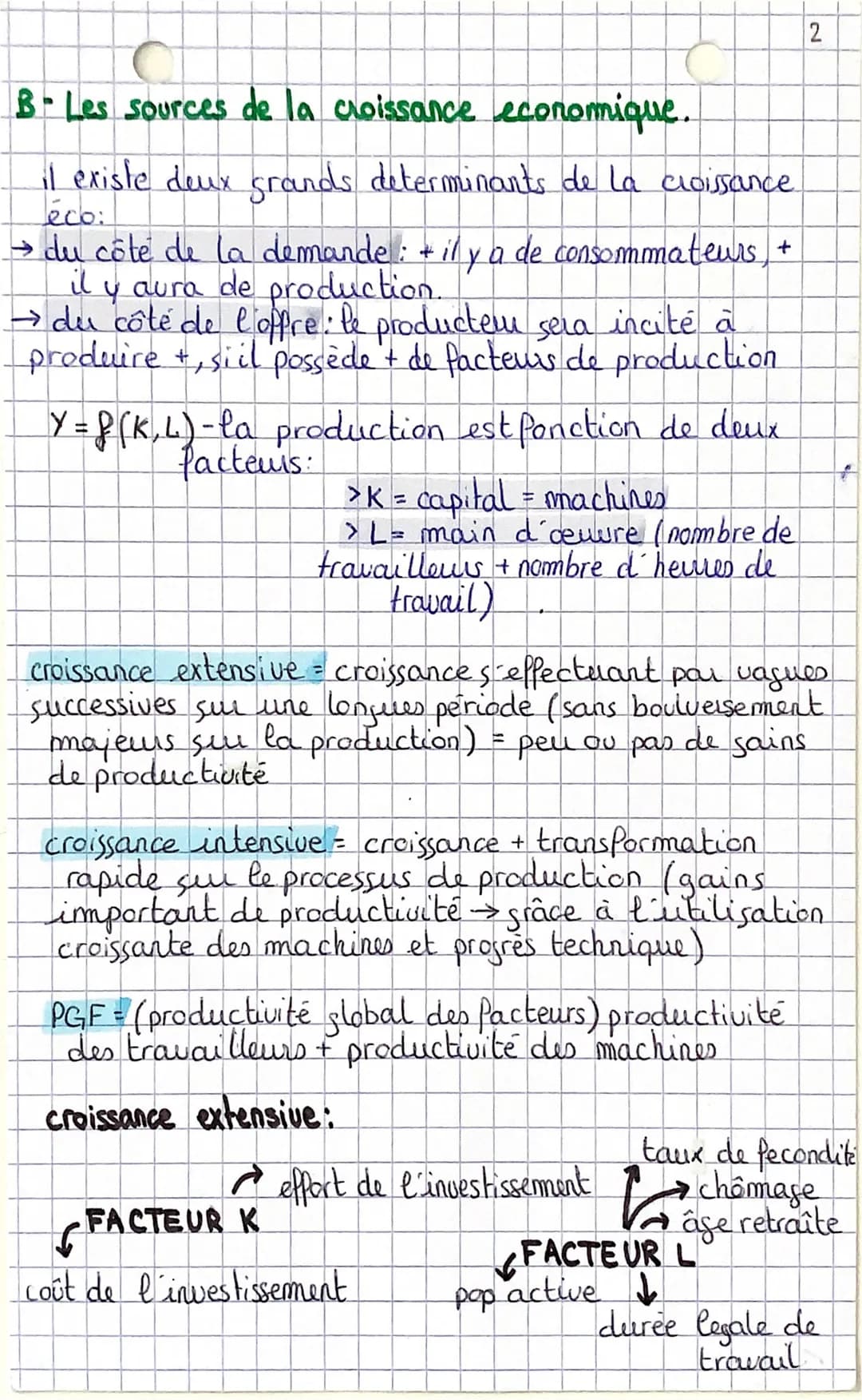 Chapitre I: sources et défis de la croissance 1
économique:
P
A qu'est-ce que la croissance économique et comment
la mesure-on ?
croissance 