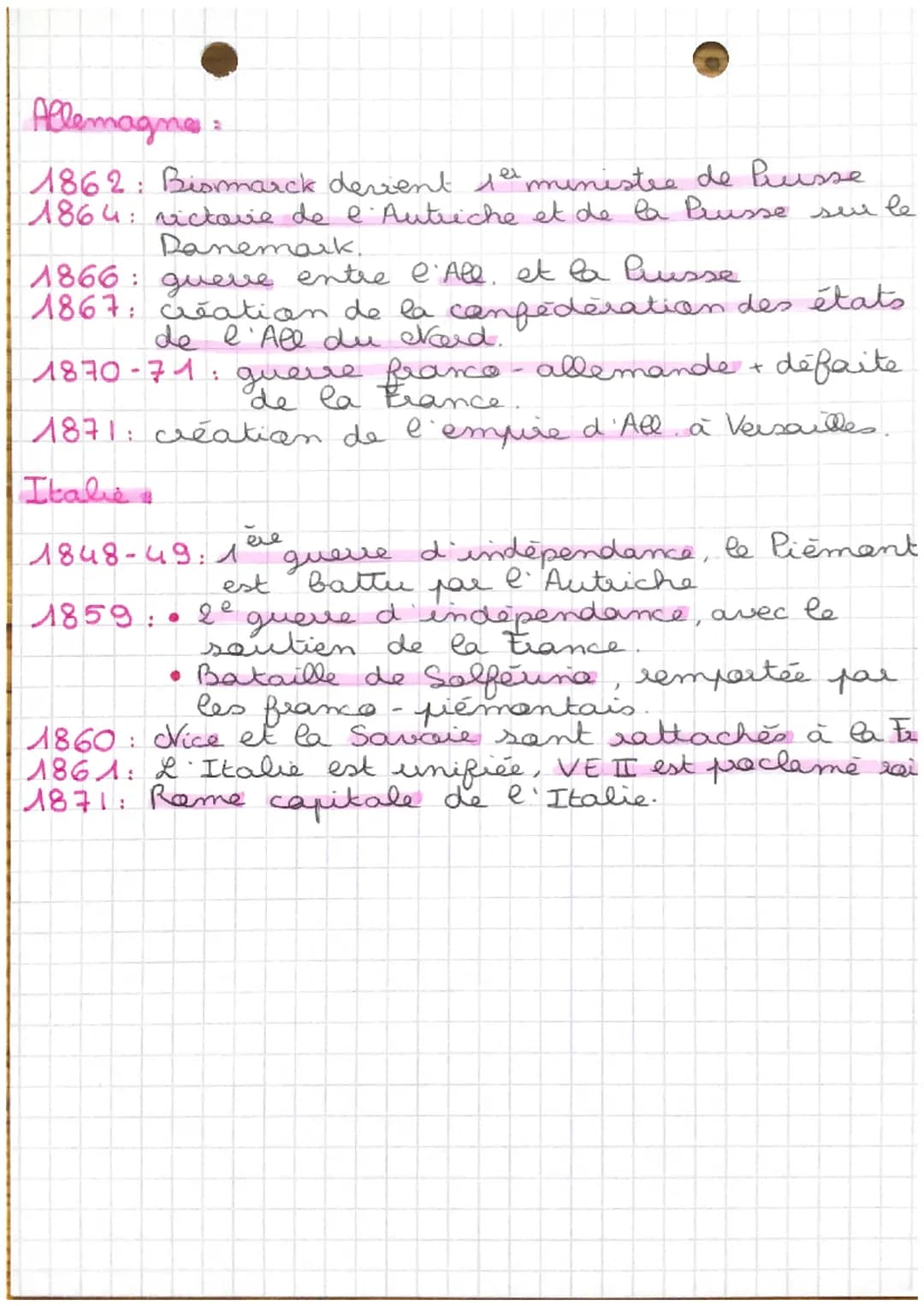 H5
la France & la construction
de nouveaux états par
la guerre et la diploma
-tie CITALIE & ALLEMAGNE)
6
HISTOIRE
Nap. III prononce en 1852.