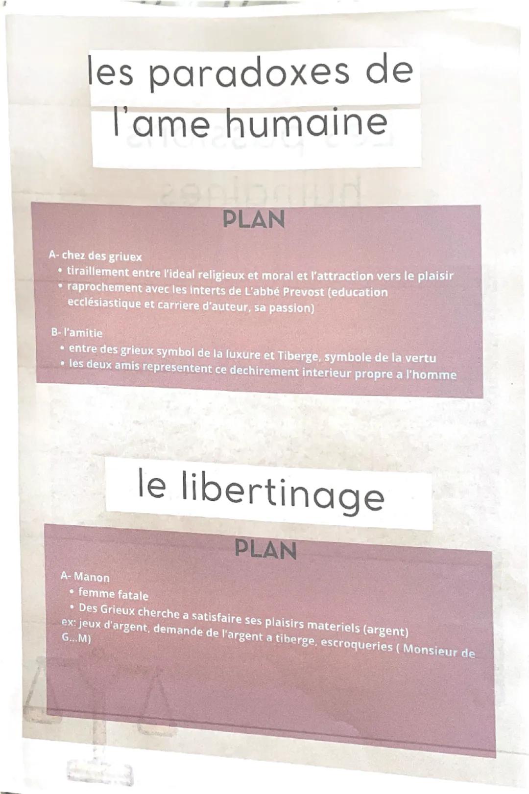 PARCOURS 3
PERSONNAGES EN MARGE, PLAISIR DU
ROMANESQUE
MANON LESCAUT
INTRO
• 18° siecle= marqué notamment
par mouvement
Lumieres(encyclopédi
