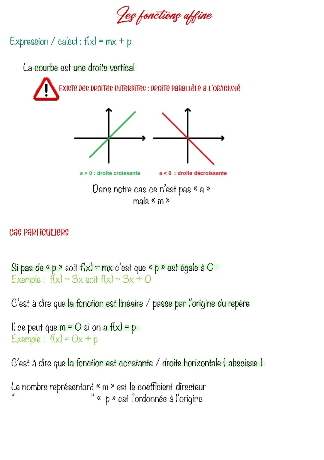 Les fonctions affines term stmg