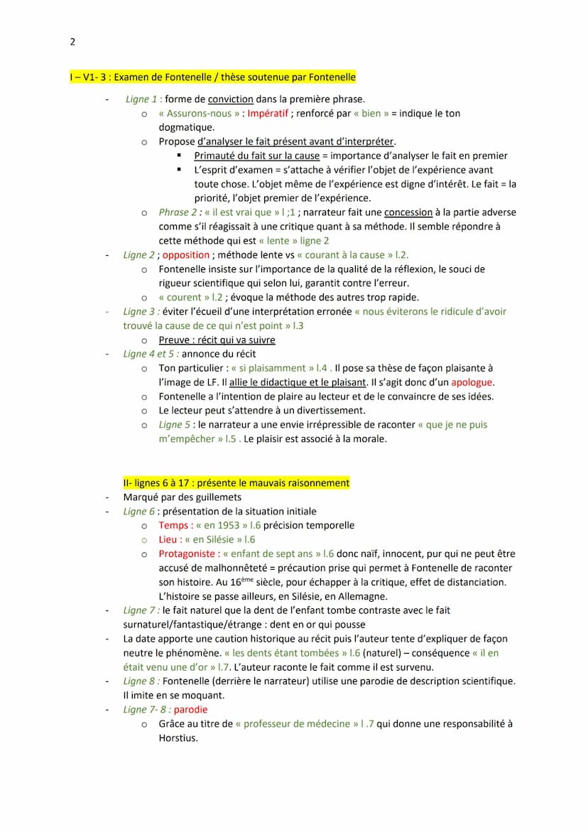 1
Explication linéaire 4 (Parcours)
Introduction
Définitions
Ignorance :
o Comprendre sans savoir
o Spéculations (imaginer, hyper/affirmatio