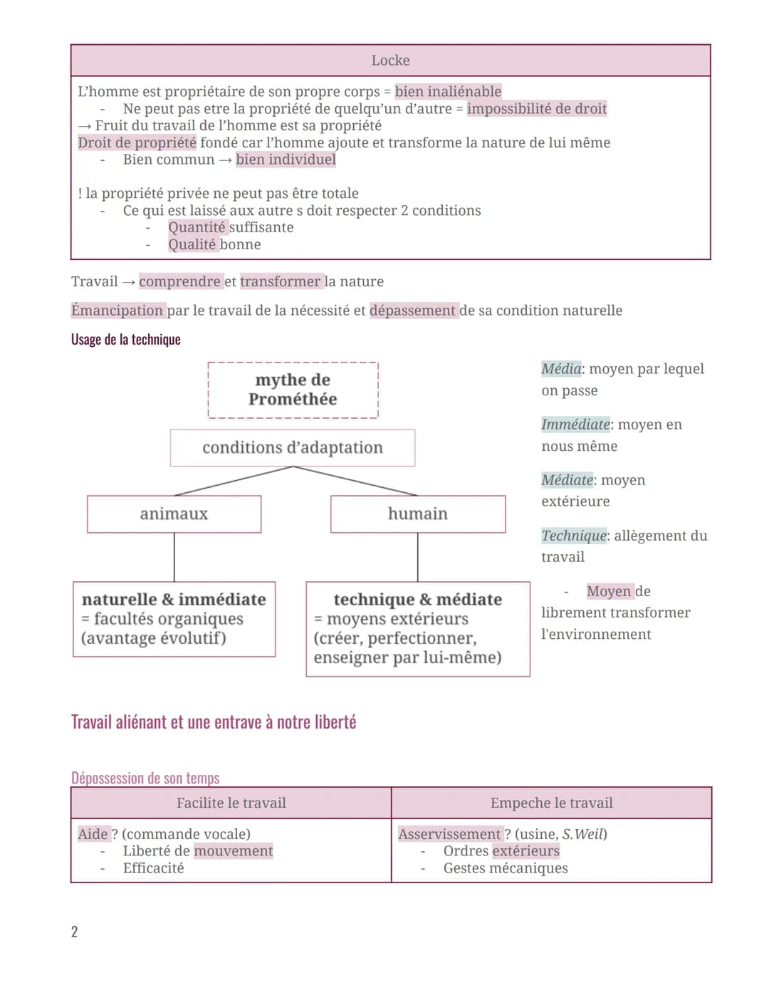 Intro
Philosophie
Le travail nous empêche-t-il d'être libres ?
Travail
Nécessité vitale →
survie contrainte
Passions →dimension
libératrice 