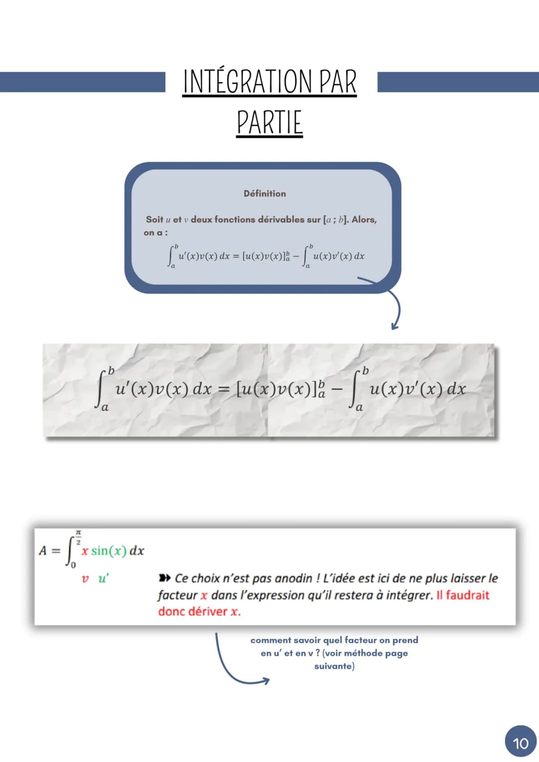 --- OCR Start ---
MATHS
CHAPITRE 13: 2) INTÉGRATION (INTÉGRALE ET PRIMITIVE)
FONCTION DÉFINIE PAR UNE
INTÉGRALE
Définition
Soit une fonction