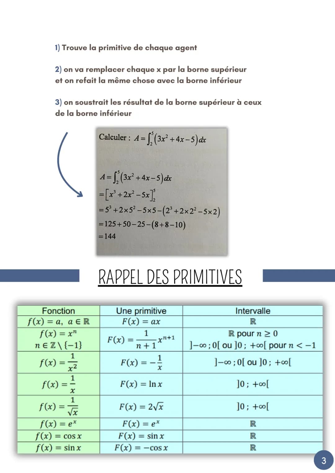 --- OCR Start ---
MATHS
CHAPITRE 13: 2) INTÉGRATION (INTÉGRALE ET PRIMITIVE)
FONCTION DÉFINIE PAR UNE
INTÉGRALE
Définition
Soit une fonction